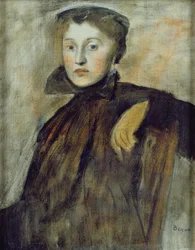 1867年の女性の肖像画の研究（非フレームバージョンについては154492も参照）